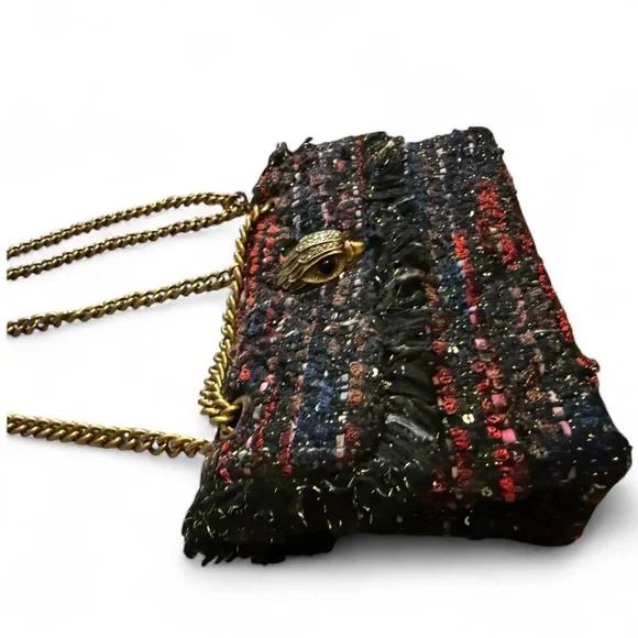 Kurt Geiger London Mini Tweed Kensington Bag EUC - Picture 5 of 8